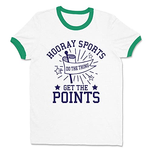 Hooray Sports, Do The Thing Get The Points Ringer Tee Shirt Unisex - Main Image