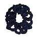 12 Pack Solid Hair Ties Scrunchies - Navy
