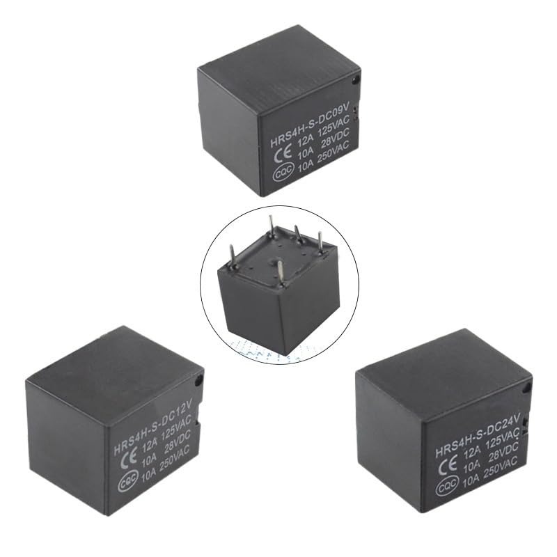 Relé JQC-3F T73 de 24V con 5 pines para placas de circuito impreso PCB
