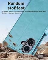 OCASE für iPhone 16 Hülle Handyhülle Premium PU Leder Blauer See – Ansicht 6