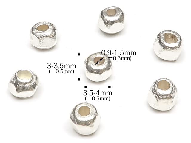 Amazon.co.jp: 【BELLPIERI】カレンシルバー ビーズ 4mm【5コ販売