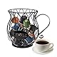 TULEBOLIAN Kaffee Pod Halter,Kaffeekapselkorb,Kaffee Kapsel Lagerung Korb,Kaffee Kapsel Lagerung Korb,Organizer für Kaffeepads im Vintage-Stil,Kaffeezubehör,für Hotel,Hause