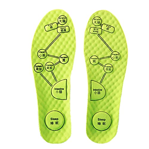 Massage Akupressur Schuheinlagen, Orthopädische Einlegesohlen, Atmungsaktiv und kühl, Deodorant, Einfach zu Schneiden für Damen & Herren (Size : 45~46) Cover