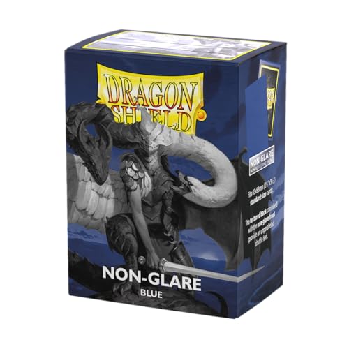 Dragon Shield | Standard Size Card Matte Sleeves | 100 CT - Non Glare Smooth & Tough Premium TCG Sleeves | Compatible with Pokemon, Flesh & Blood, One Piece & Magic the Gathering | Blue