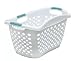 Home Logic 1.8-Bu Large Capacity HIP GRIP Laundry Basket, High-Gloss Finish