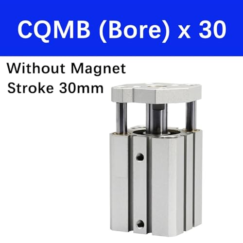 Cylindre pneumatique CQMB20 avec tige de guidage intégrée pour automatisme compact - 2