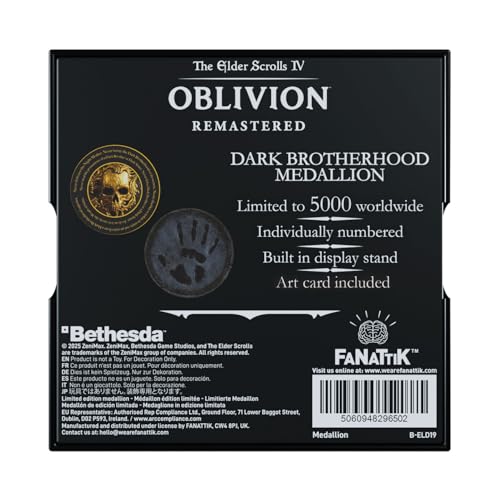 Médaillon Oblivion Dark Brotherhood objet de collection Elder Scrolls IV avec boîte - 7
