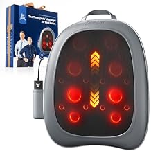 BOB AND BRAD Back Massager for Pain Relief Deep Tissue, FSA EZBack Pro Corded 4D Kneading Shiatsu Back Massager with Heat, HSA Eligible Up and Down Rolling Massage at Office Home, Gift for Man