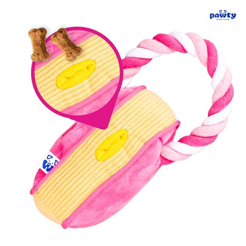 PAWTY Love Heart Dog Toy - Juguete de Peluche para Perros Pequeños y Medianos miniatura 4