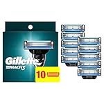 Gillette Mach3 Razor Refills for Men, 10 Razor Blade Refills