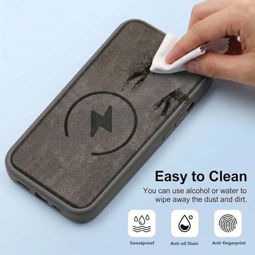 TRUEUPGRADE Case Compatible for Oppo A6X 5G Case | Ultra Slim Leather Feel Back Cover | Soft Grip Rubberised | Mag-Safe Print (Non-Functional) | Shockproof Camera Protection | Grey - Image 5