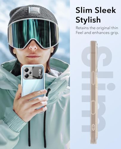 Image of Jkobi Back Cover Case for Xiaomi Poco X5 5G (Hard Anti Yellow Clear Case | Drop & Camera Protection | Shockproof Polycarbonate)