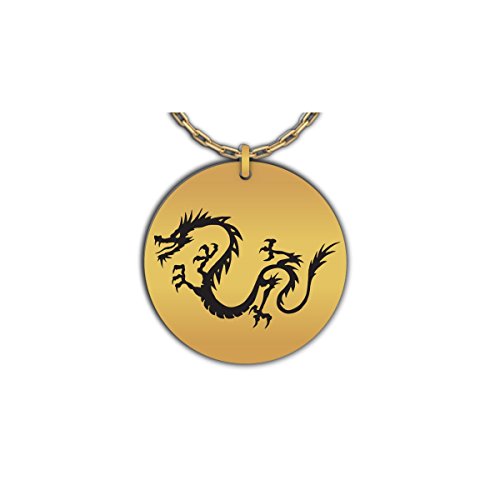 Hot Fresh And Funny Japanese Dragon Necklace | Gold-Plated Pendant for Men, Women