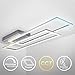 B.K.Licht Plafoniera LED dimmerabile con telecomando, CCT luce calda, neutra, fredda, LED integrati 40W 4400Lm, 1parallelepipedo orientabile, lampadario con timer e funzione luce notturna, 97.7x22x8cm
