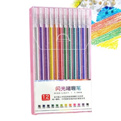 ぬりえインクポインター ? 蛍光ペン お絵かきセット | レインボー落書き用品 弾丸プランナー メモを取る 学校の文房具 大人のリラクゼーションブック 趣味用アートワーク