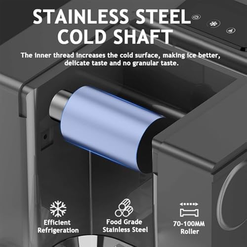 Automatic Ice Shaver Machine 280W, High Efficiency Ice Maker 60KG/24H, Perfect for Cold Drink Shops & Milk Tea Stores, Ideal for Home Use