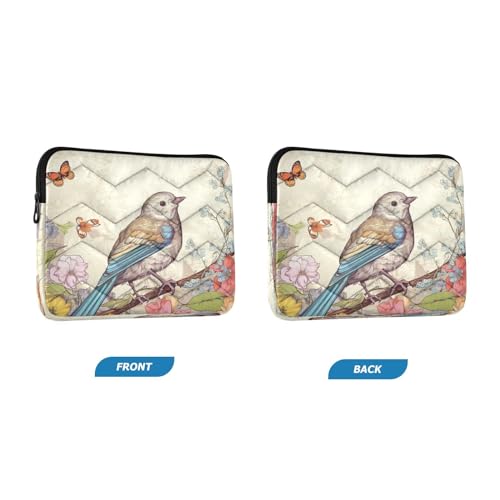 Funda para Laptop con Diseño de Pájaros y Flores 13-14 Pulgadas miniatura 2