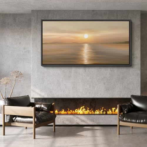 Image of MUDECOR Extra Large Framed Canvas Print Wall Art Sunset for Living Room