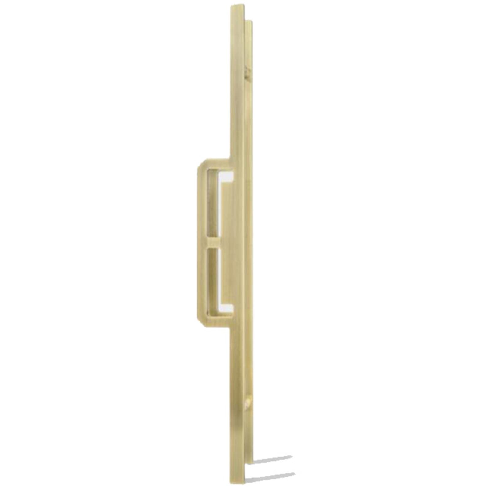 Poignée de porte en aluminium massif bronze 100 cm au design minimaliste
