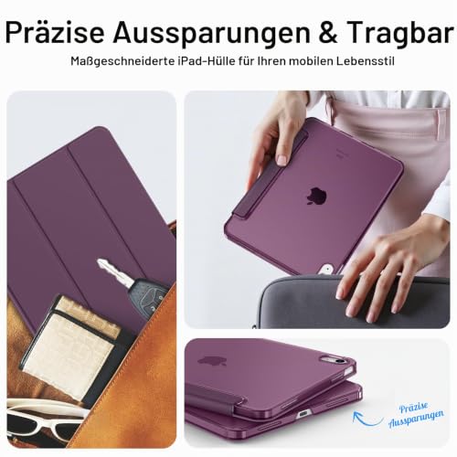 Fintie Hülle für iPad (A16) 11. Generation/iPad 10. Gen, Lila – Ansicht 6