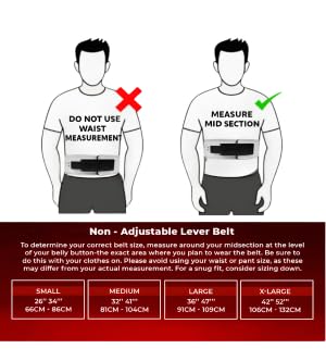 Image of 13mm Lever Belt - White Leather Weightlifting Belt with Black Buckle - Powerlifting Gym Belt for Men & Women - Heavy-Duty - Men & Women (White Belt Black Buckle, M)