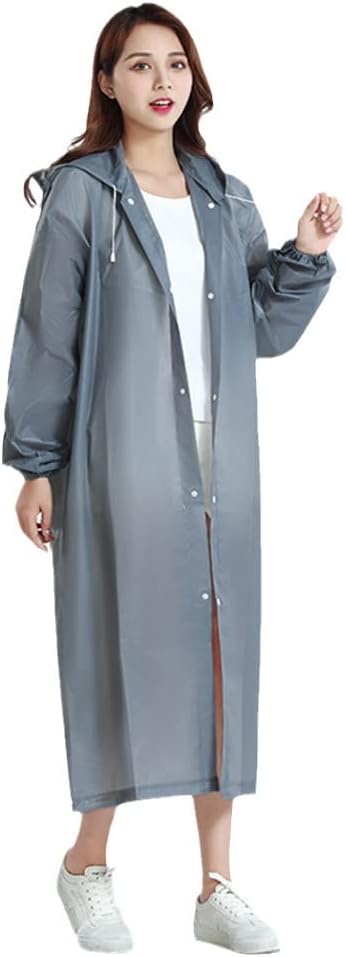 Reusable Thicken Women Men Rain Coat, Waterproof Jacket Poncho Hood Suit, Raincoat For Tourism Fishing Cycling Hiking