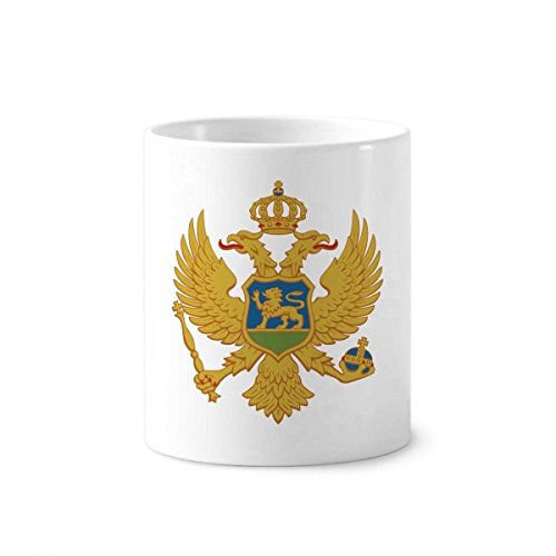 Cadeau souvenir Monténégro tasse blanche en céramique avec emblème national