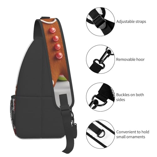 Bolso Cruzado de Pecho para Hombre y Mujer Negro miniatura 5