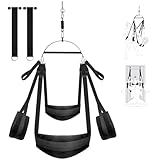 Utimi Liebesschaukel Sexschaukel Für Die Decke und An der Tür hängen Bequeme Sex Swing mit extra breiten Polstern Extra robustes SM Bondage Set Sexspielzeug für Paare, Belastbar Bis 299kg