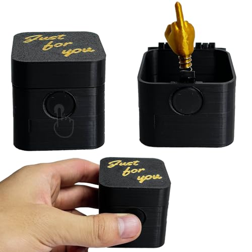 Yopcuvi Middle Finger Prank Box - Funny Gag Gift for Office or Desktop Decor