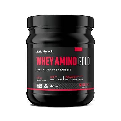 Body Attack Whey Amino Gold 325 Tabletten, 1er Pack (1 x 650g)