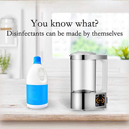 Yeefant 2000ML Portable Disinfection Liquid Making Machine Self-Made Disinfection Physiological Saline Self-Made Machine Cleaning Spray Water Sanitizer for Home Environmental Disinfection