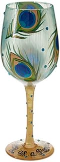 Lolita 4056857 Pretty as a Peacock Wine Glass