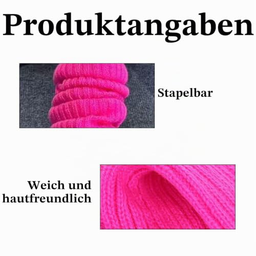 Damen Sexy Beinstulpen,Stulpen Für Barbie Kostüm Damen,Leg Warmers,Neon Rosa,Mode Accessoires,Warm Und Kuschelig Socken,80er 90er Jahre Accessoire Für Mottoparty Karnevals Festivals Bälle – Bild 3
