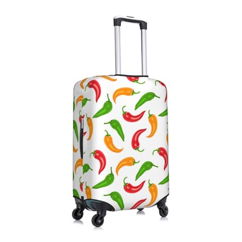 Bell Pepper Colorful Print Luggage Cover Protector Anti-Scratch Washable Fits 18-32 Inch Luggage-Large3