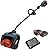 SENIX 2X2 40 Volt Max* 13-Inch Single-Stage Dual Battery Cordless Snow Shovel with Brushless Motor, 6-Inch Clearing Depth, 20-Foot Max Throw Distance, Includes 2 4.0 Ah Batteries and Charger (STX2-L)