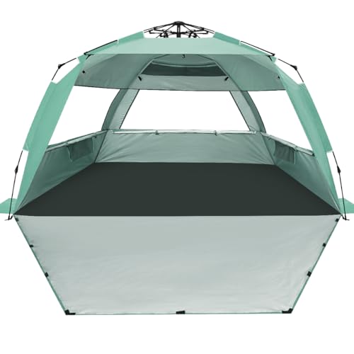 WhiteFang Deluxe Pop Up Beach Tent Sun Shade Shelter for 3 - Detailed View