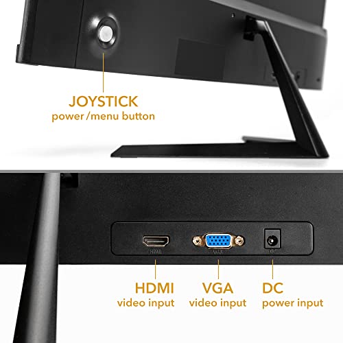 Sidetrak Select Edgeless Desktop Computer Monitor 23.8” Hd 1080P Led Va Matte Desktop Screen | 60-75Hz Refresh Rate | Hdmi, Vga | Certified Blue Light Protection | Enhanced Color Vibrance #TOP5