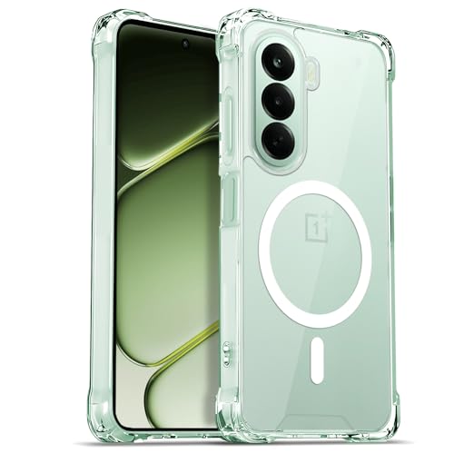 Image of AESTMO Clear Back Cover for OnePlus Nord CE 6 Lite 5G | 360 Protection | Transparent Back Cover for OnePlus Nord CE 6 Lite 5G (PC + TPU, Compatible with MagSafe Accessories, Transparent Bumper)