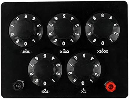 0-9999.9 Ohm Variable Resistance Box Decade Resistor Experimental Equipment For Physical School Teaching
