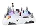 Top Treasures Christmas Village Tabletop Hockey Skating Rink Pre-lit Winter Snow Village Perfect Addition to Your Christmas Indoor Home Decorations Great Centerpiece for Your Collection