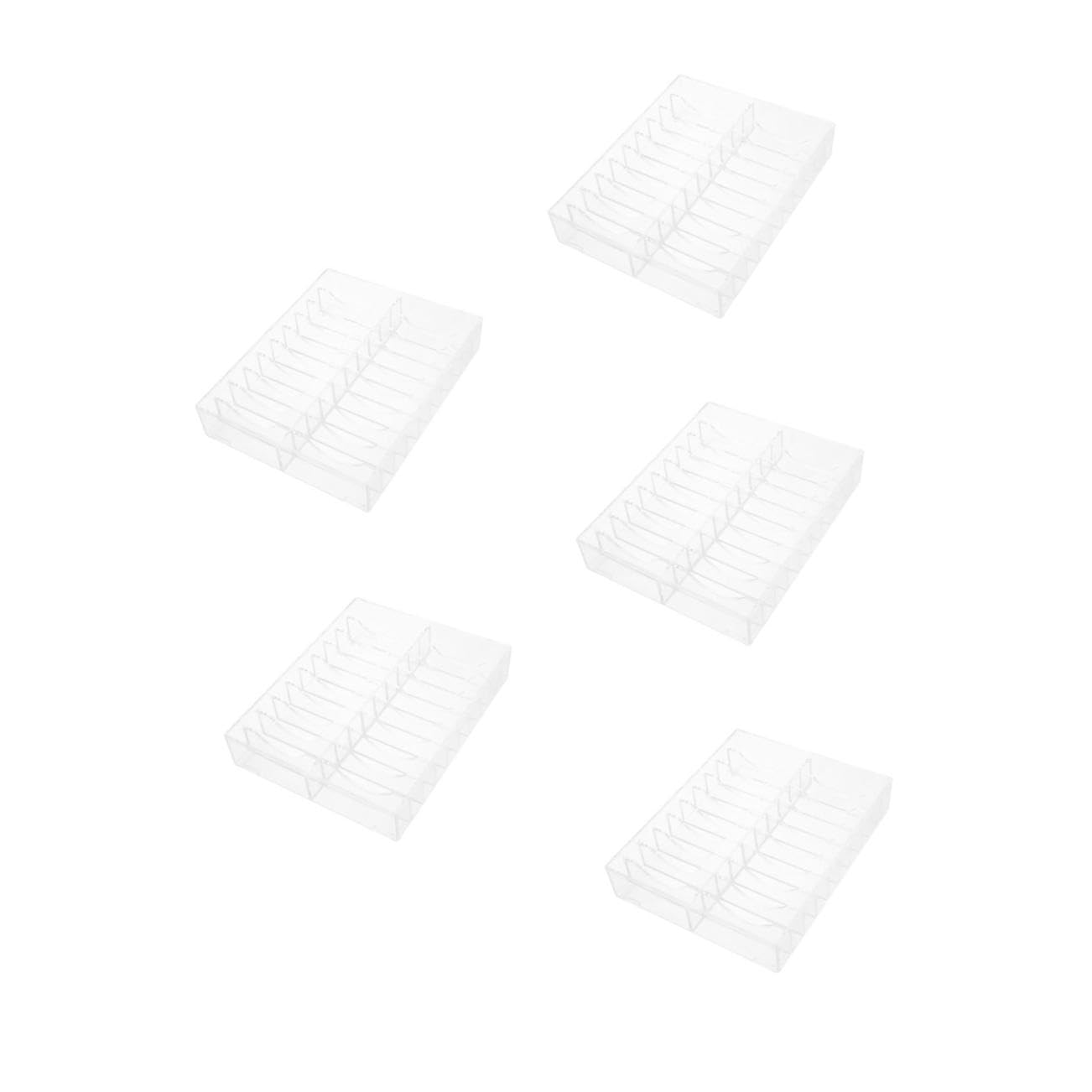 Healeved 5 Pièces Présentoir à Bracelets Acrylique Transparent Support Stable Antidérapant pour Rangement Bijoux Organiseur Élégant et Protecteur pour Bracelets Plateau de Présentation