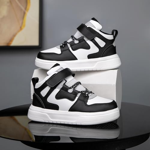 Boys and Girls Booys and Girls Board Shoes Adjustable Hook and Loop Classic Low Top Kids Sneakersard Shoes Adjustable Hook and Loop Classic Low Top Kids Sneakers Black3