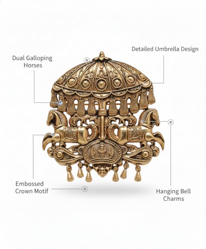 Image of Antique Gold Brooch Pin for Men Women Vintage Saree Blazer Coat Lapel Fashion Jewellery
