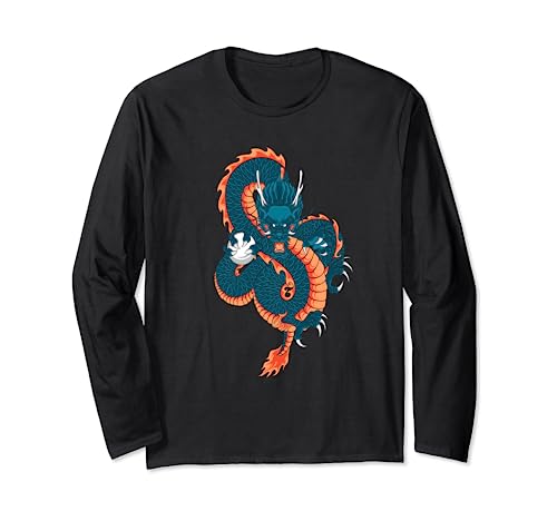 Colorful Dragon Long Sleeve T-Shirt