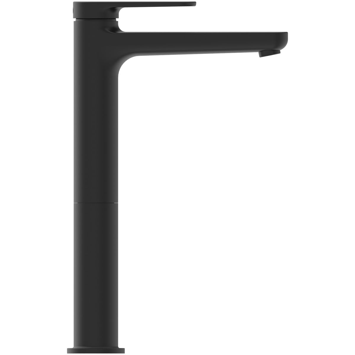 Ideal Standard Cerafine O Nuovo Miscelatore lavabo, alt. bocca 247 mm, 3,8l/min, scarico Push-Pull, FirmaFlow, tecnologia BlueStart – Nero Opaco (48x184,5x292mm)