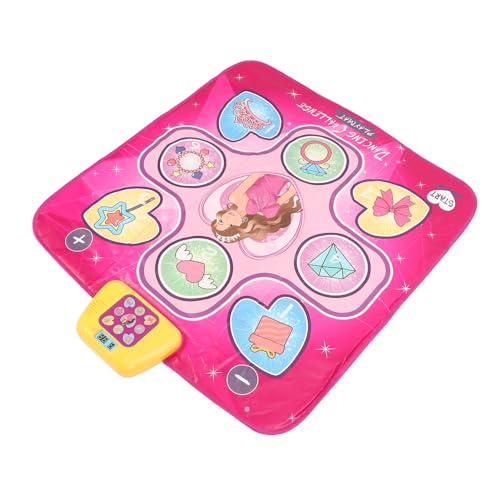 SUPYINI Alfombrilla de baile inalámbrica para mejorar la rutina de fitness, almohadilla de juego de música plegable para, juguete interactivo y alfombra electrónica de baile para