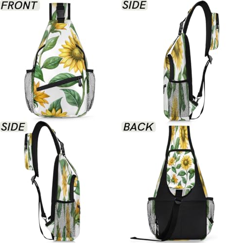 Bolso tipo sling unisex para senderismo y viaje 7.9x3.5x14.2 pulg miniatura 6
