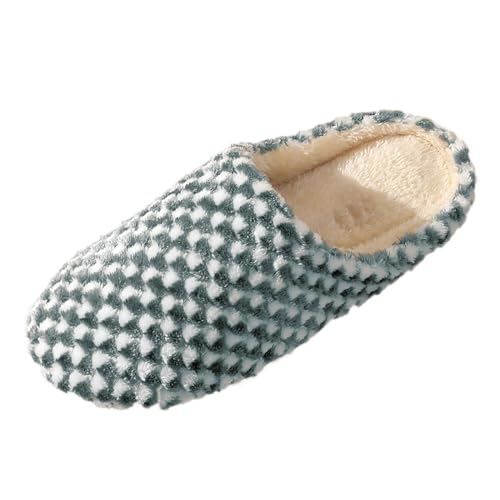 Womens House Slippers with Arch Support Comfort Non-Slip Fluffy Slippers Cozy Soft Plush Fleece Lined Warm Shoes Indoor and Outdoor