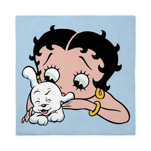 CafePress Betty Boop Puppy Love Queen Duvet Cover, Printed Comforter Cover, Unique Bedding